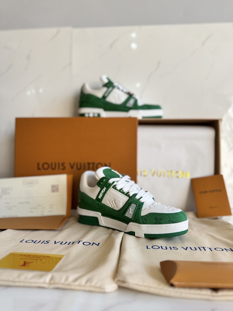 Tenis Louis Vuitton Blanco / Verde