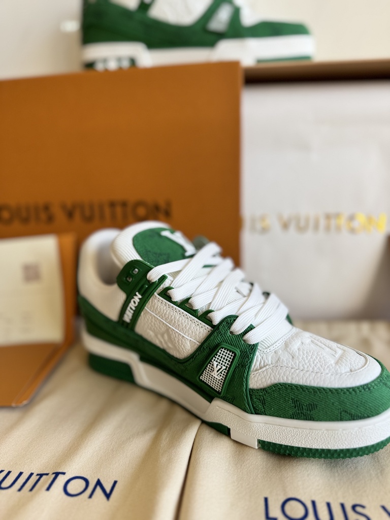 Tenis Louis Vuitton Blanco / Verde